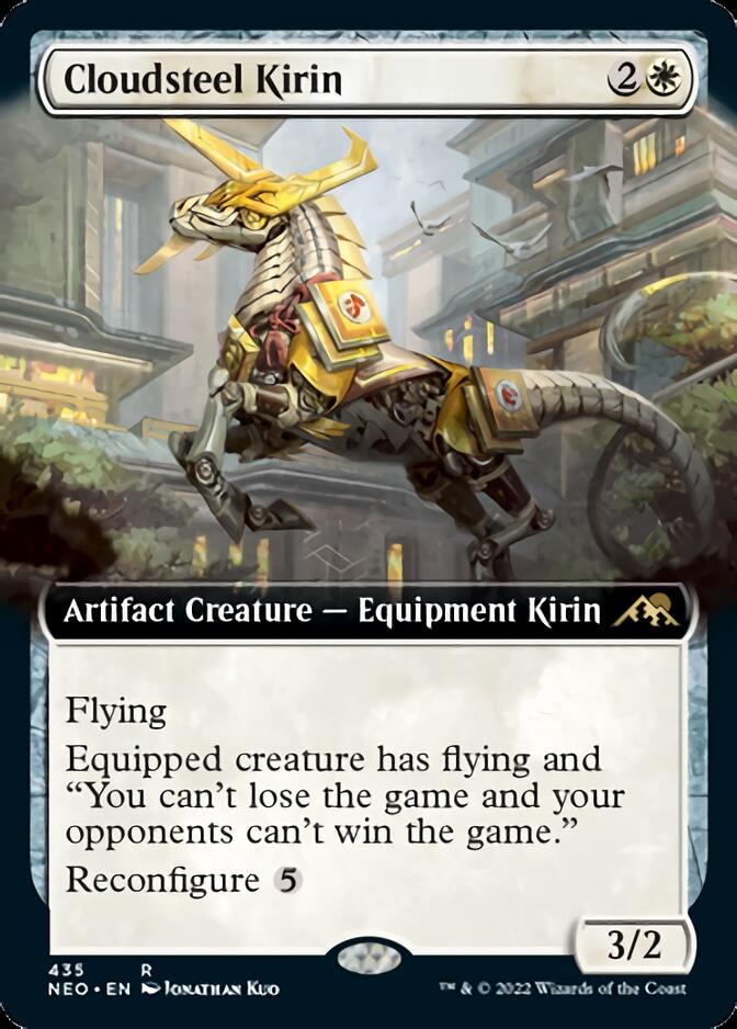 Cloudsteel Kirin (Extended Art) [Kamigawa: Neon Dynasty] MTG Single Magic: The Gathering    | Red Claw Gaming