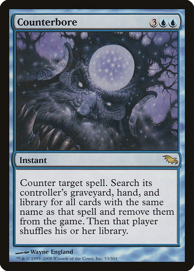 Counterbore [Shadowmoor] MTG Single Magic: The Gathering | Red Claw Gaming