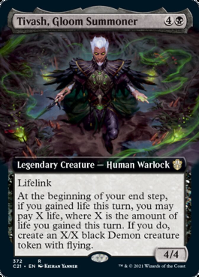 Tivash, Gloom Summoner (Extended Art) [Commander 2021] MTG Single Magic: The Gathering | Red Claw Gaming