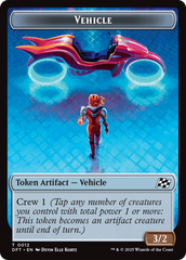 Emblem - Chandra, Spark Hunter // Vehicle Double-Sided Token [Aetherdrift Tokens] MTG Single Magic: The Gathering | Red Claw Gaming