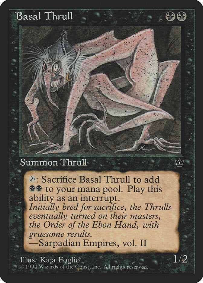 Basal Thrull (Kaja Foglio) [Fallen Empires] MTG Single Magic: The Gathering | Red Claw Gaming