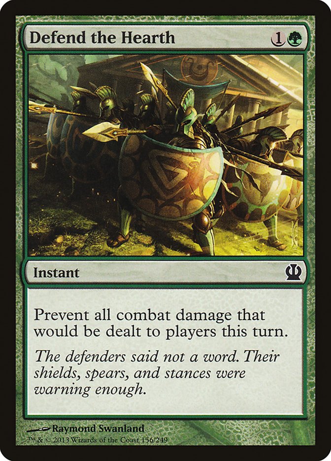 Defend the Hearth [Theros] MTG Single Magic: The Gathering | Red Claw Gaming
