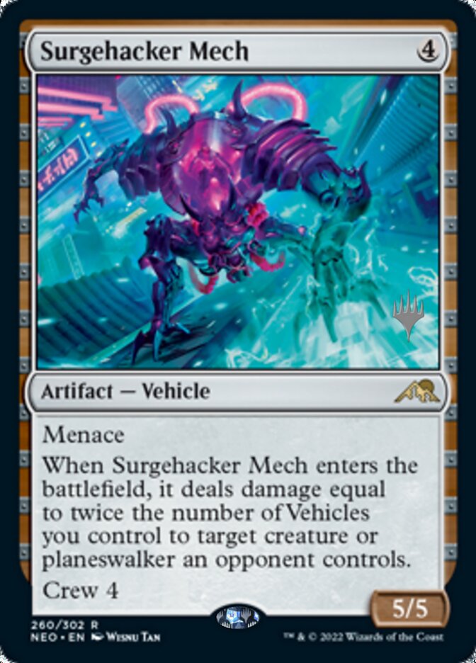 Surgehacker Mech (Promo Pack) [Kamigawa: Neon Dynasty Promos] MTG Single Magic: The Gathering | Red Claw Gaming