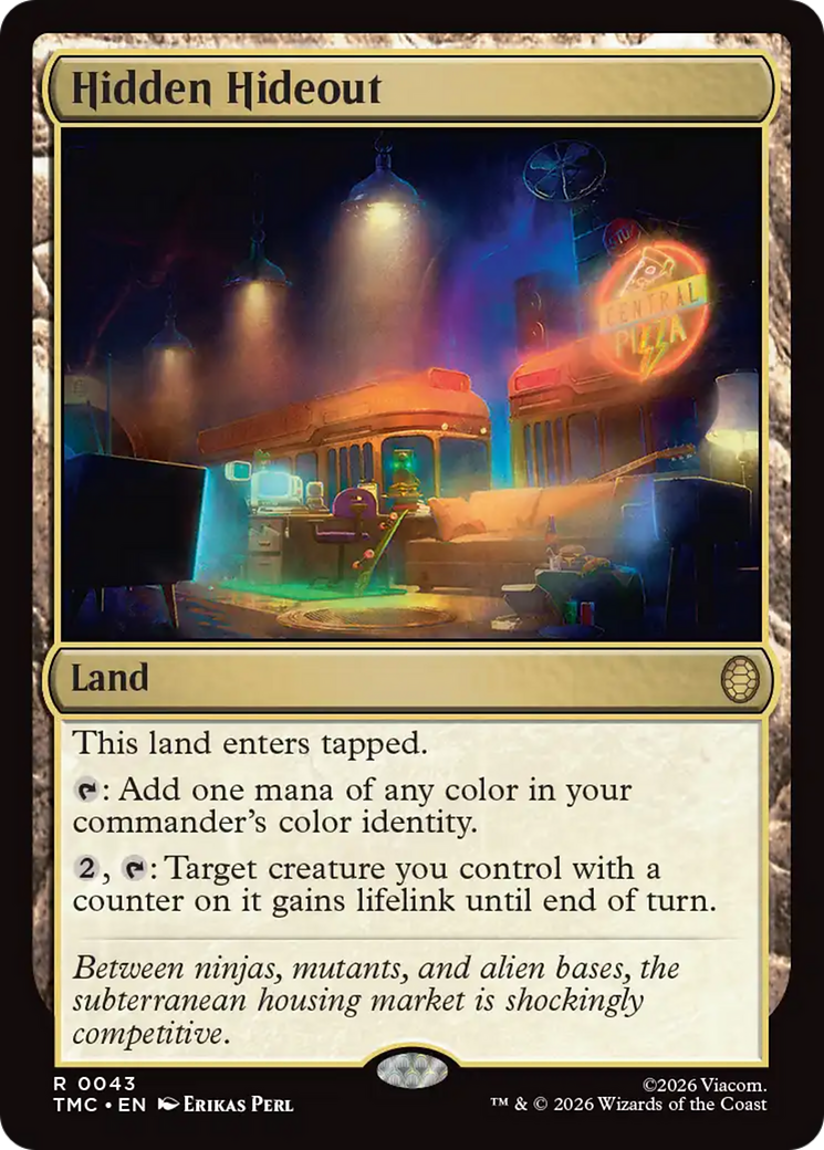 Hidden Hideout [Teenage Mutant Ninja Turtles Commander] MTG Single Magic: The Gathering | Red Claw Gaming