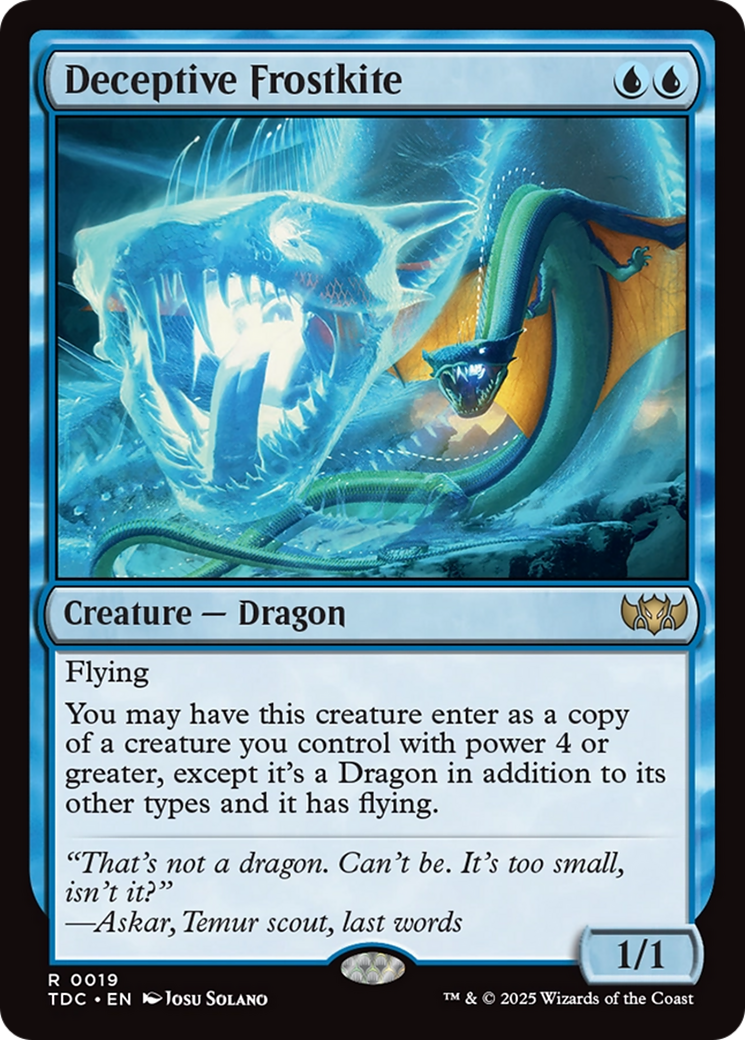 Deceptive Frostkite [Tarkir: Dragonstorm Commander] MTG Single Magic: The Gathering | Red Claw Gaming