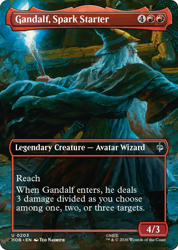 Gandalf, Spark Starter (Borderless) [The Hobbit] | Red Claw Gaming