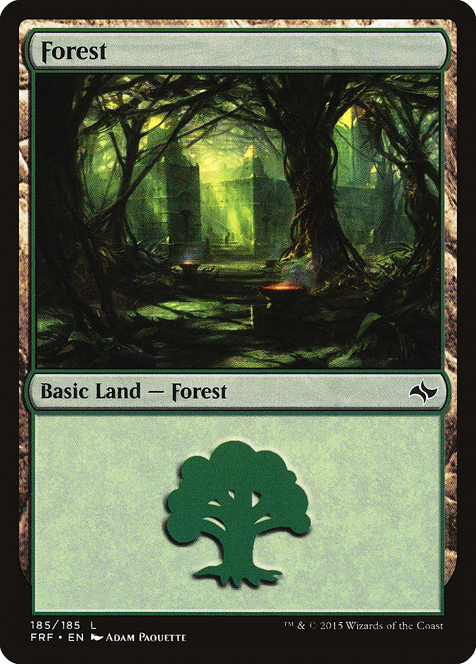 Forest (185) [Fate Reforged] MTG Single Magic: The Gathering | Red Claw Gaming