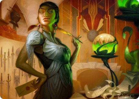 Mari, the Killing Quill Art Card [Streets of New Capenna Art Series] MTG Single Magic: The Gathering | Red Claw Gaming