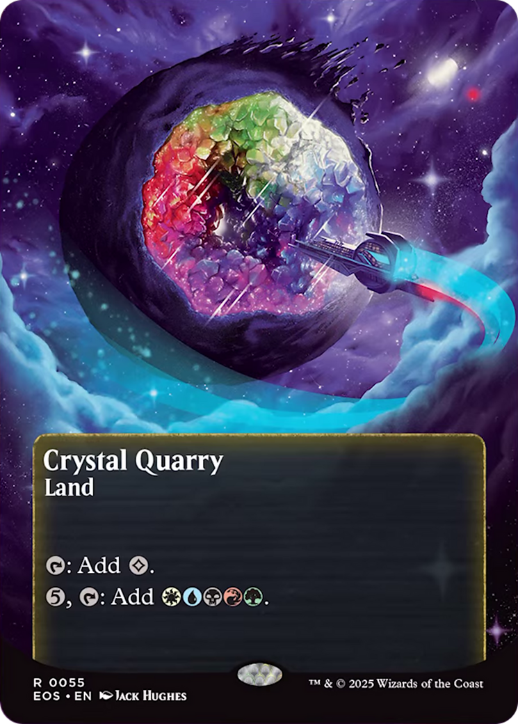 Crystal Quarry (0055) (Borderless) [Edge of Eternities: Stellar Sights] MTG Single Magic: The Gathering | Red Claw Gaming