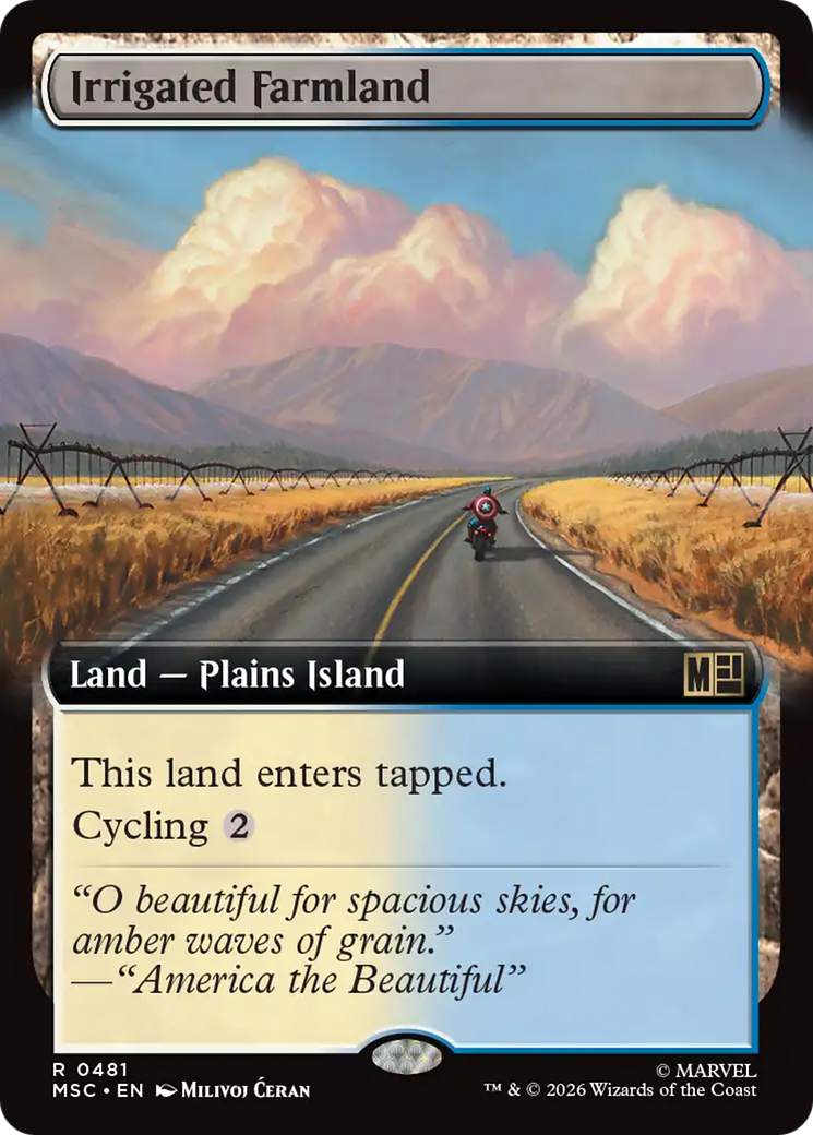 Irrigated Farmland (Extended Art) [Marvel Super Heroes Commander] | Red Claw Gaming