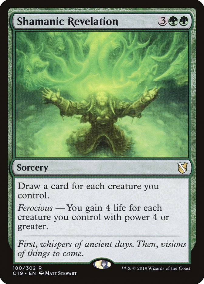Shamanic Revelation [Commander 2019] MTG Single Magic: The Gathering | Red Claw Gaming