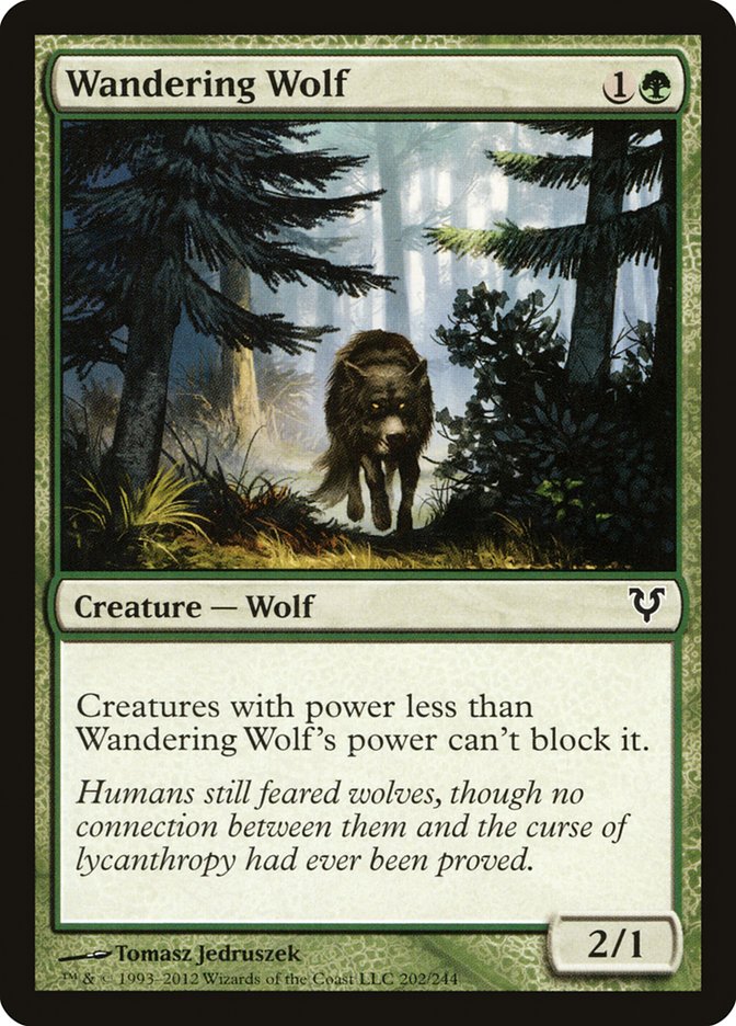Wandering Wolf [Avacyn Restored] MTG Single Magic: The Gathering | Red Claw Gaming