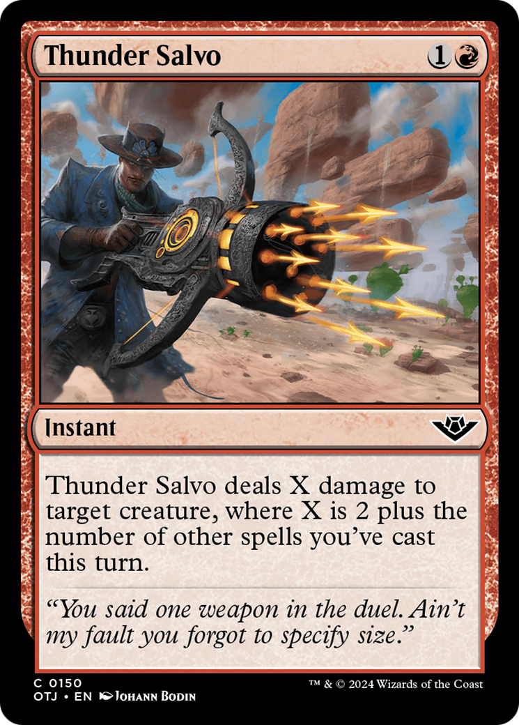 Thunder Salvo [Outlaws of Thunder Junction] MTG Single Magic: The Gathering    | Red Claw Gaming
