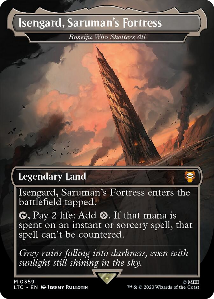 Isengard, Saruman's Fortress - Boseiju, Who Shelters All [The Lord of the Rings: Tales of Middle-Earth Commander] MTG Single Magic: The Gathering | Red Claw Gaming