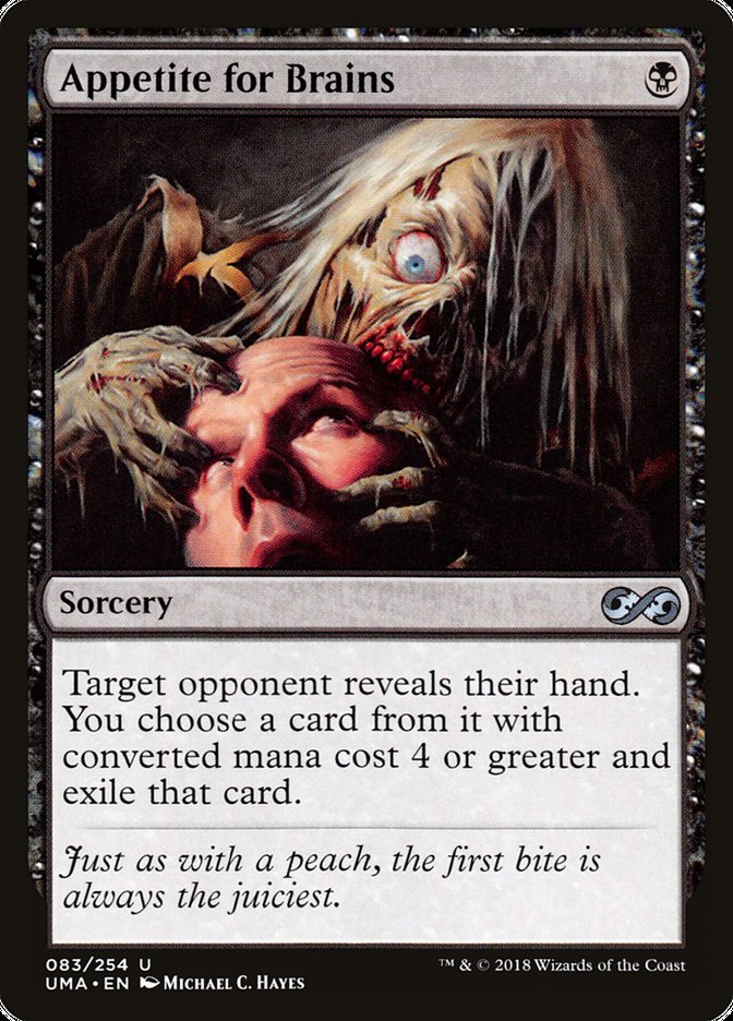 Appetite for Brains [Ultimate Masters] MTG Single Magic: The Gathering | Red Claw Gaming