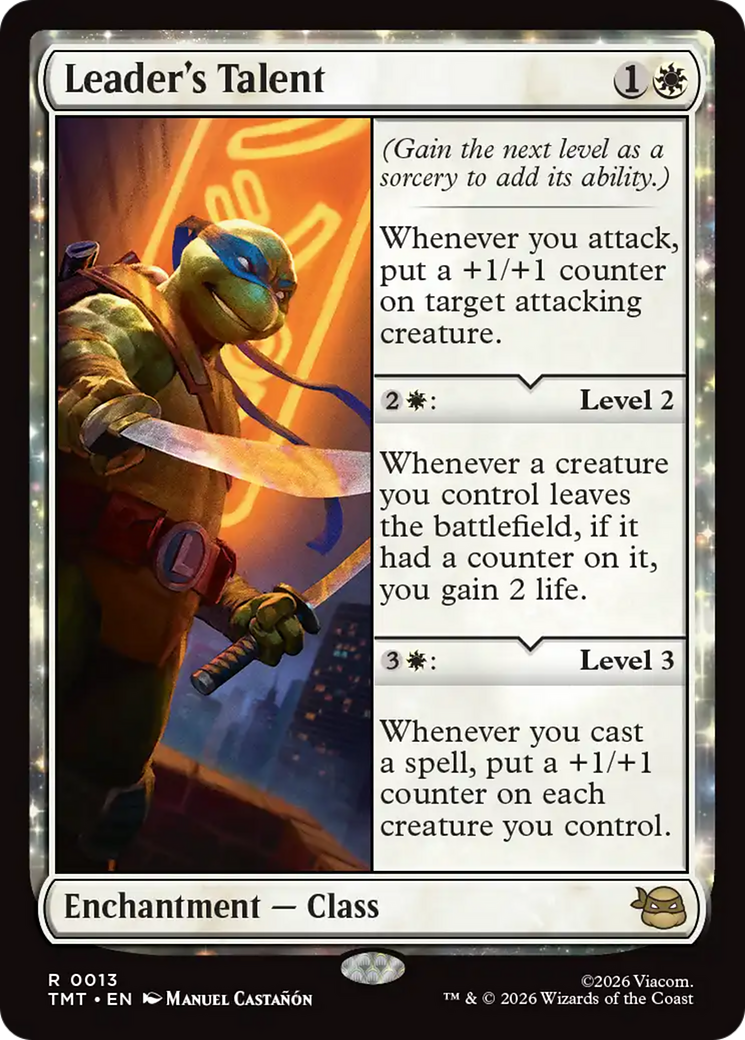 Leader's Talent [Teenage Mutant Ninja Turtles] MTG Single Magic: The Gathering | Red Claw Gaming