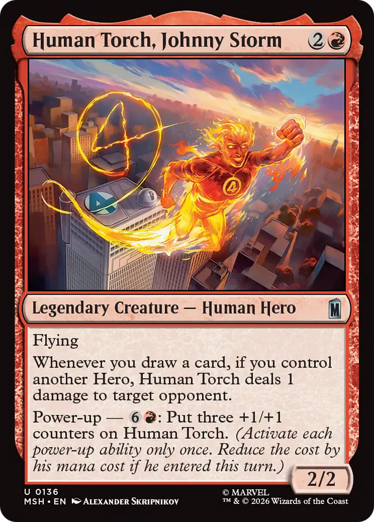 Human Torch, Johnny Storm [Marvel Super Heroes] | Red Claw Gaming