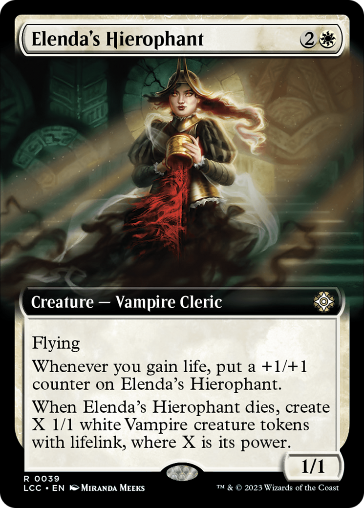 Elenda's Hierophant (Extended Art) [The Lost Caverns of Ixalan Commander] MTG Single Magic: The Gathering | Red Claw Gaming