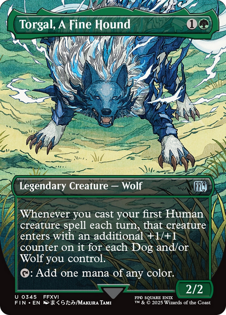Torgal, A Fine Hound (Borderless) [FINAL FANTASY] MTG Single Magic: The Gathering | Red Claw Gaming