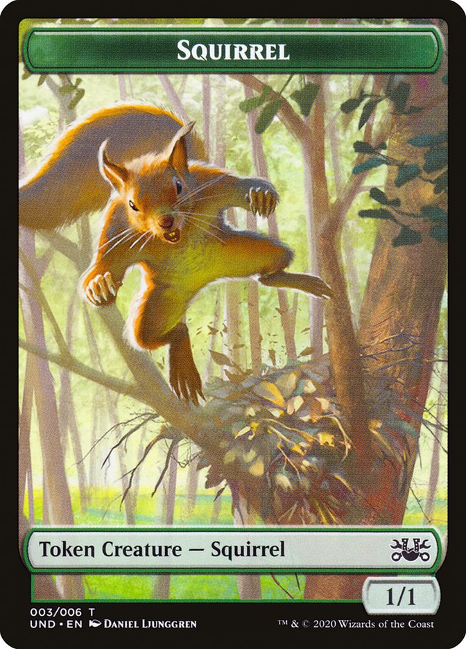 Beeble // Squirrel Double-Sided Token [Unsanctioned Tokens] MTG Single Magic: The Gathering | Red Claw Gaming