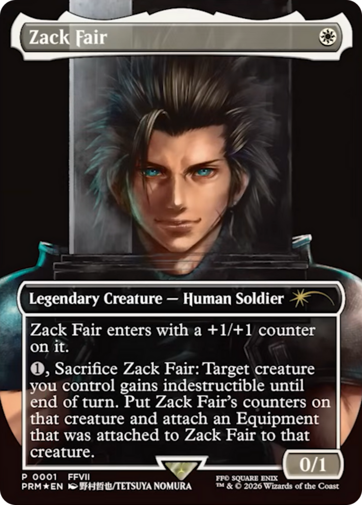 Zack Fair [Media Promos] | Red Claw Gaming