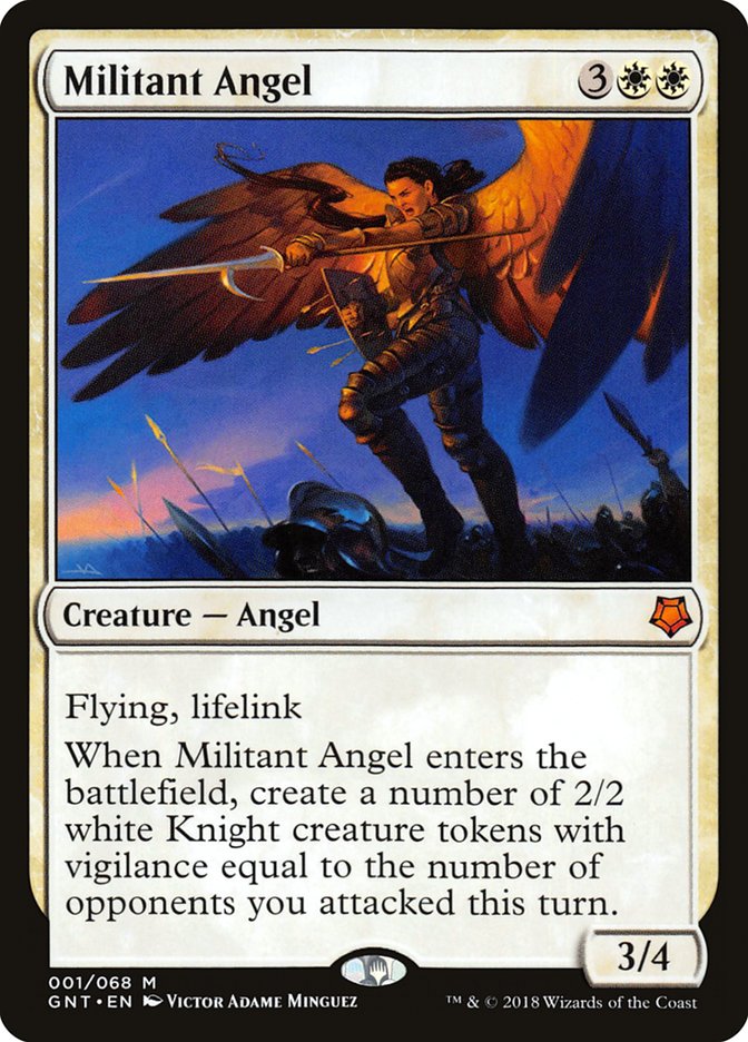 Militant Angel [Game Night 2018] MTG Single Magic: The Gathering | Red Claw Gaming