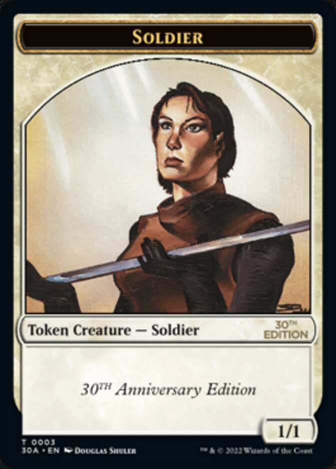 Soldier Token [30th Anniversary Tokens] MTG Single Magic: The Gathering | Red Claw Gaming