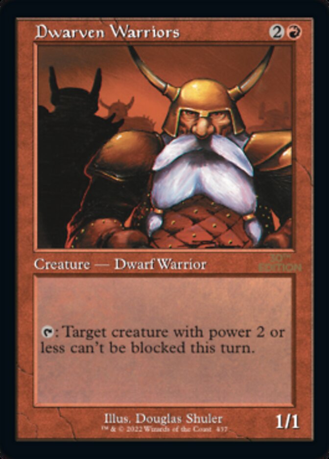 Dwarven Warriors (Retro) [30th Anniversary Edition] MTG Single Magic: The Gathering | Red Claw Gaming