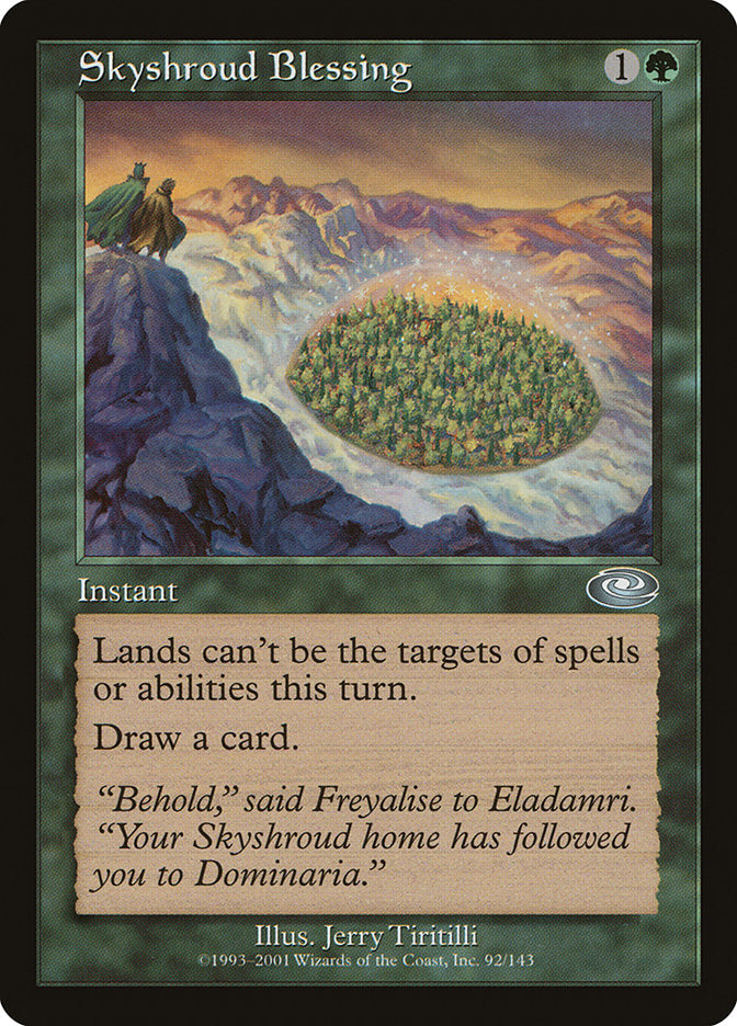Skyshroud Blessing [Planeshift] MTG Single Magic: The Gathering | Red Claw Gaming