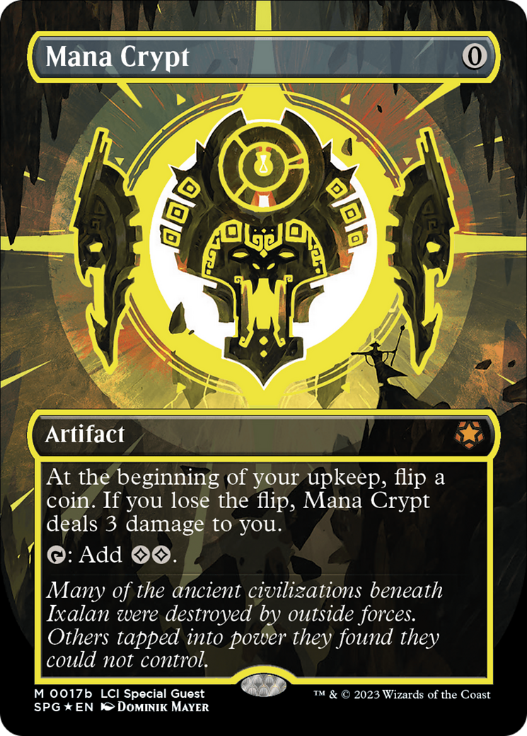 Mana Crypt (0017b) (Borderless) [The Lost Caverns of Ixalan Special Guests] MTG Single Magic: The Gathering | Red Claw Gaming