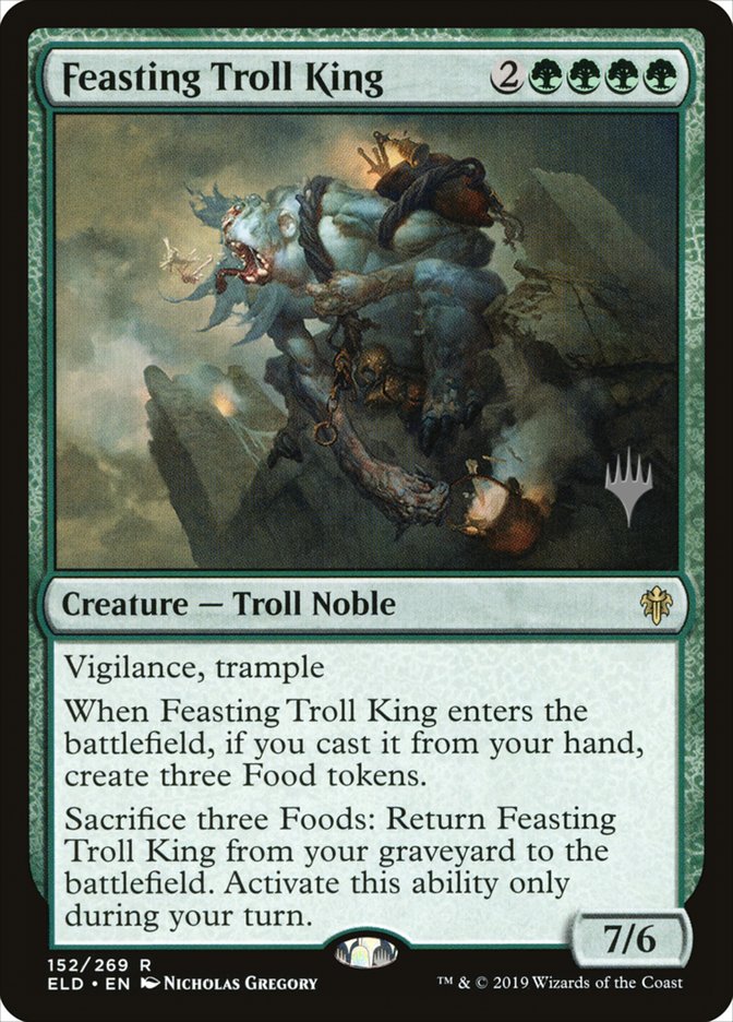 Feasting Troll King (Promo Pack) [Throne of Eldraine Promos] MTG Single Magic: The Gathering | Red Claw Gaming
