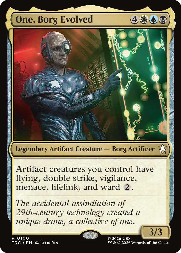 One, Borg Evolved (Surge Foil) [Star Trek Commander] | Red Claw Gaming