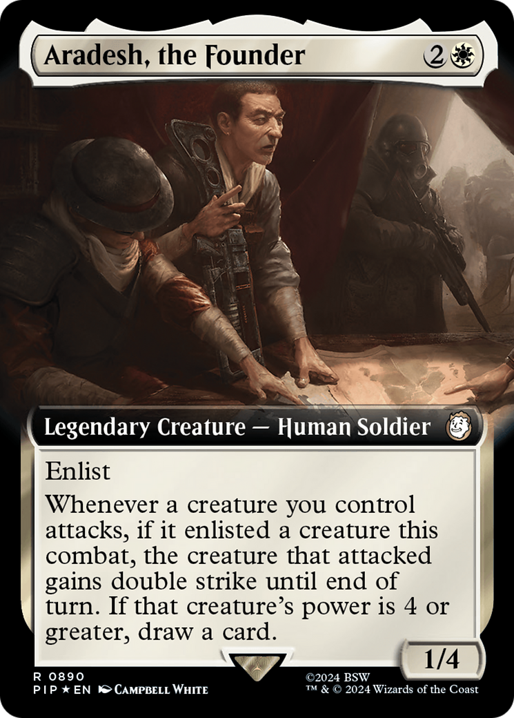 Aradesh, the Founder (Extended Art) (Surge Foil) [Fallout] MTG Single Magic: The Gathering | Red Claw Gaming