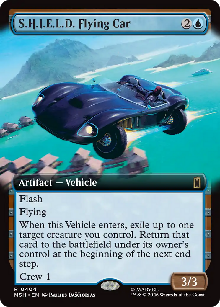 S.H.I.E.L.D. Flying Car (Extended Art) [Marvel Super Heroes] | Red Claw Gaming