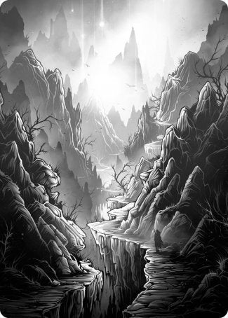 Mountain Art Card [Innistrad: Midnight Hunt Art Series] MTG Single Magic: The Gathering | Red Claw Gaming