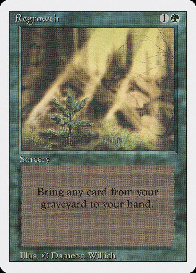Regrowth [Revised Edition] MTG Single Magic: The Gathering | Red Claw Gaming