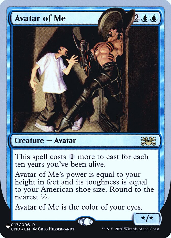 Avatar of Me (Unfinity Foil Edition) [The List] MTG Single Magic: The Gathering | Red Claw Gaming