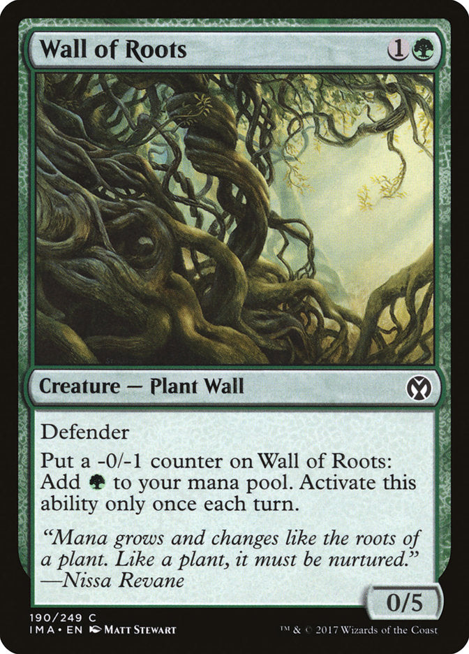 Wall of Roots [Iconic Masters] MTG Single Magic: The Gathering | Red Claw Gaming