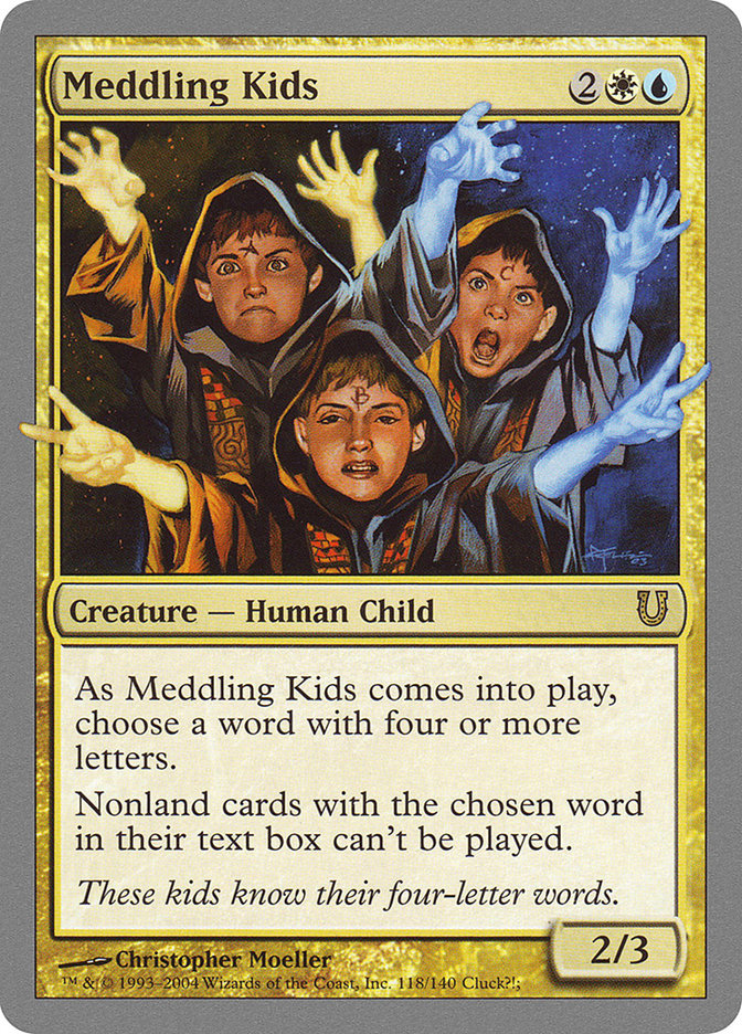 Meddling Kids [Unhinged] MTG Single Magic: The Gathering | Red Claw Gaming