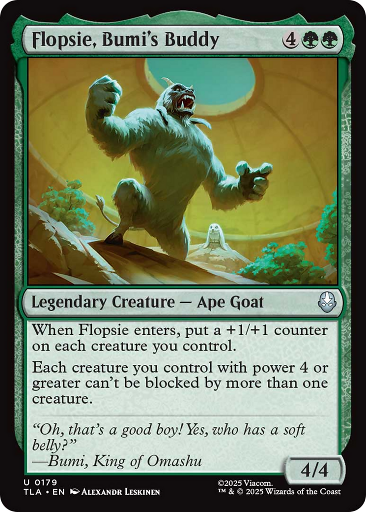 Flopsie, Bumi's Buddy [Avatar: The Last Airbender] MTG Single Magic: The Gathering | Red Claw Gaming