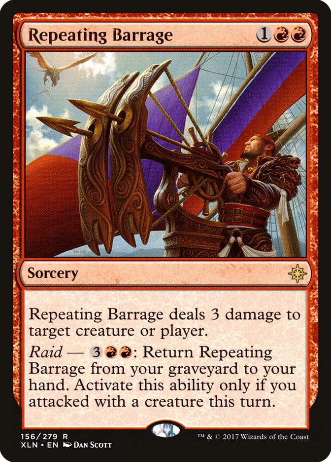 Repeating Barrage [Ixalan] MTG Single Magic: The Gathering | Red Claw Gaming