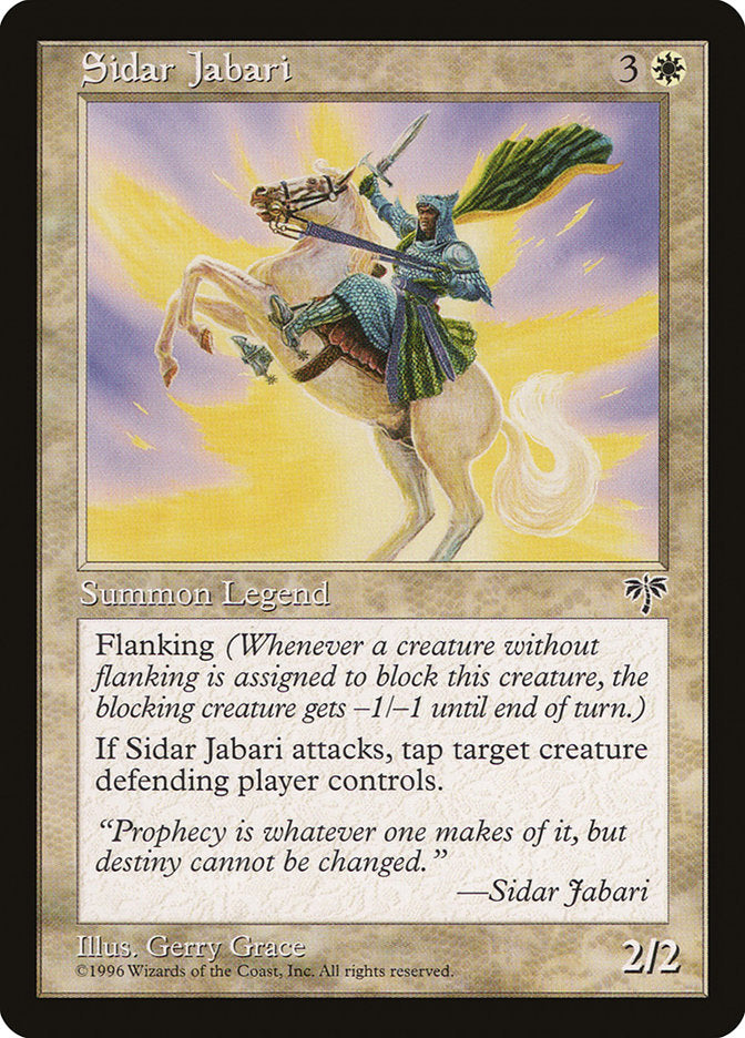 Sidar Jabari [Mirage] MTG Single Magic: The Gathering | Red Claw Gaming