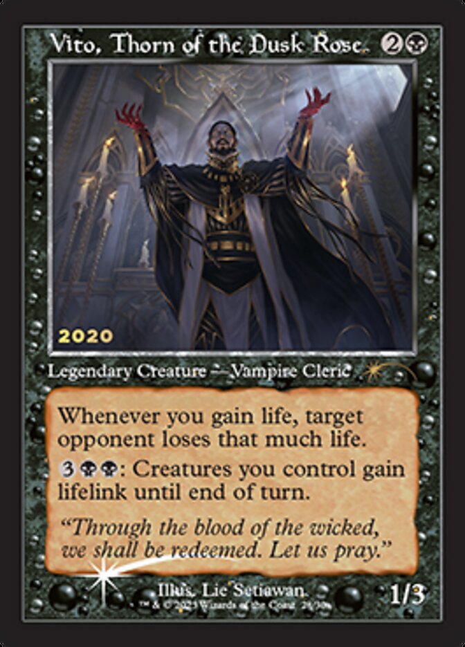 Vito, Thorn of the Dusk Rose [30th Anniversary Promos] MTG Single Magic: The Gathering | Red Claw Gaming