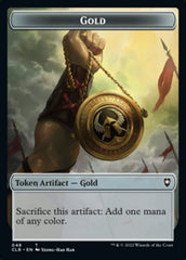 Gold // Dragon Double-Sided Token [Commander Legends: Battle for Baldur's Gate Tokens] MTG Single Magic: The Gathering | Red Claw Gaming