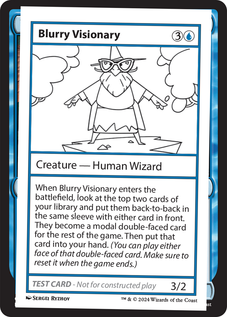 Blurry Visionary [Mystery Booster 2 Playtest Cards] MTG Single Magic: The Gathering | Red Claw Gaming