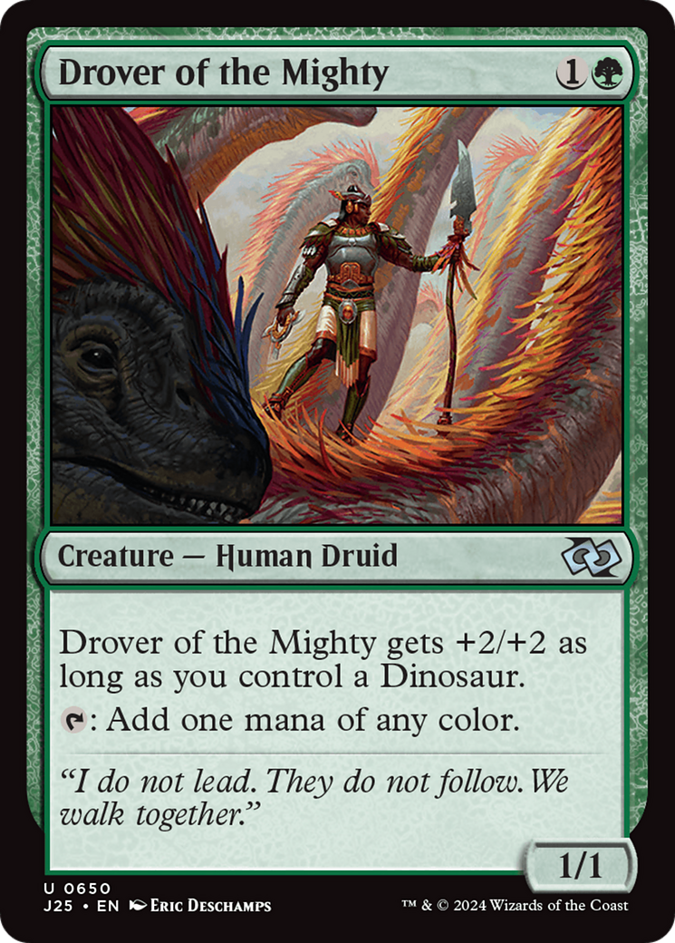 Drover of the Mighty [Foundations Jumpstart] MTG Single Magic: The Gathering | Red Claw Gaming