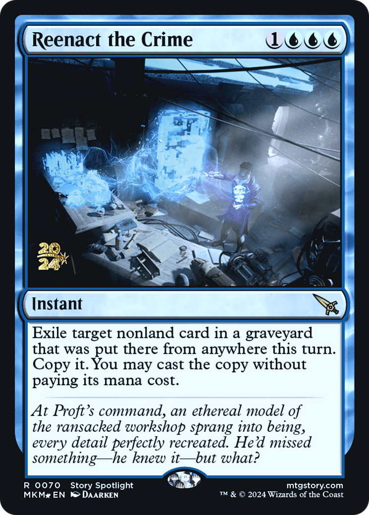 Reenact the Crime [Murders at Karlov Manor Prerelease Promos] MTG Single Magic: The Gathering | Red Claw Gaming