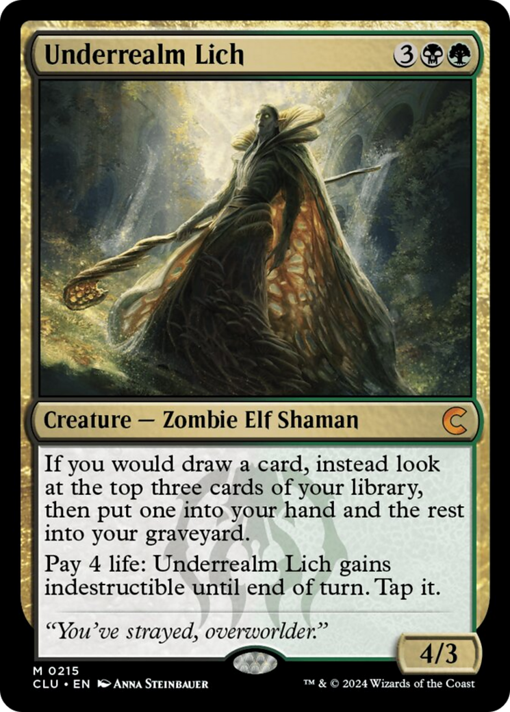 Underrealm Lich [Ravnica: Clue Edition] MTG Single Magic: The Gathering | Red Claw Gaming