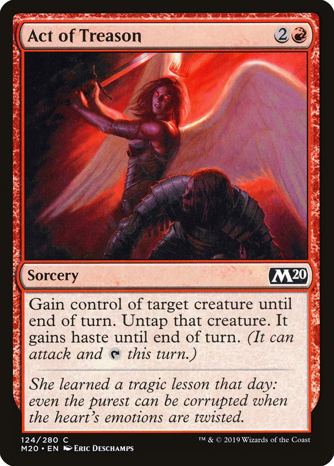 Act of Treason [Core Set 2020] MTG Single Magic: The Gathering | Red Claw Gaming
