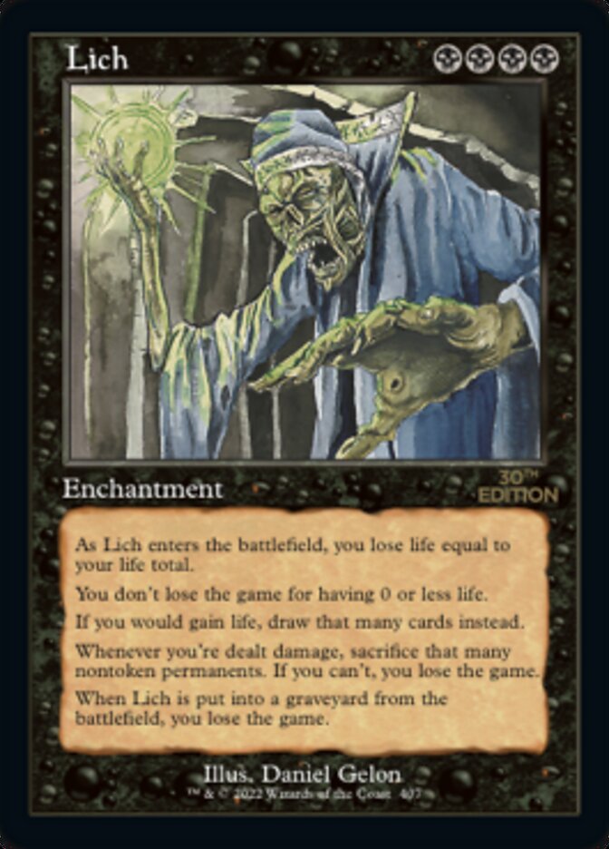 Lich (Retro) [30th Anniversary Edition] MTG Single Magic: The Gathering | Red Claw Gaming